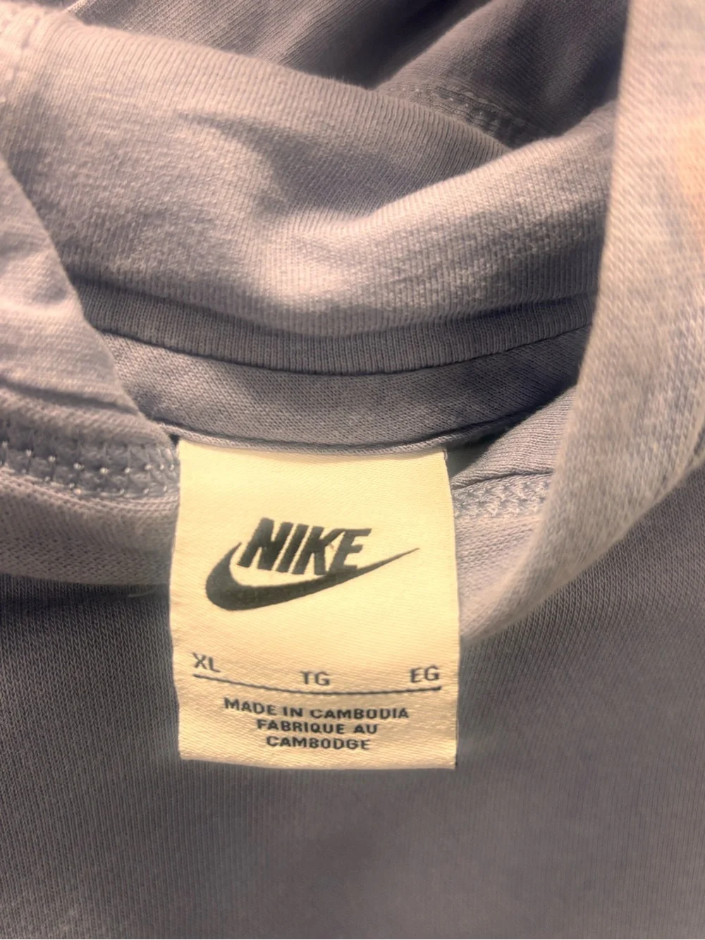 Nike Boys Light Blue Hoodie with Black Logos